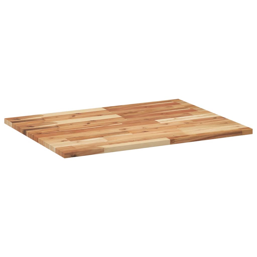 Tampo p/ móvel de wc 100x60x2cm acácia maciça acabamento a óleo