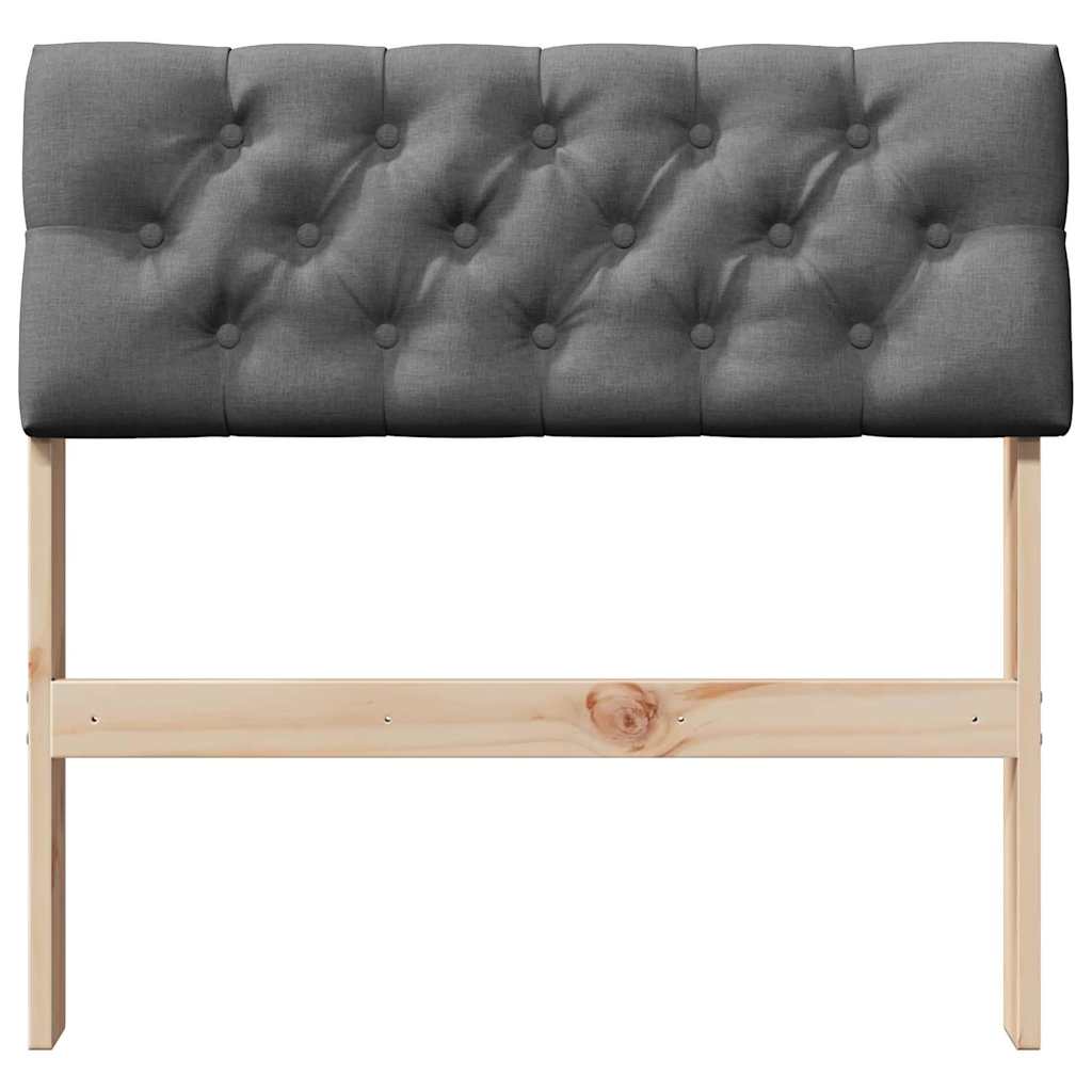 Cabeceira estofada cinza escuro 80 cm
