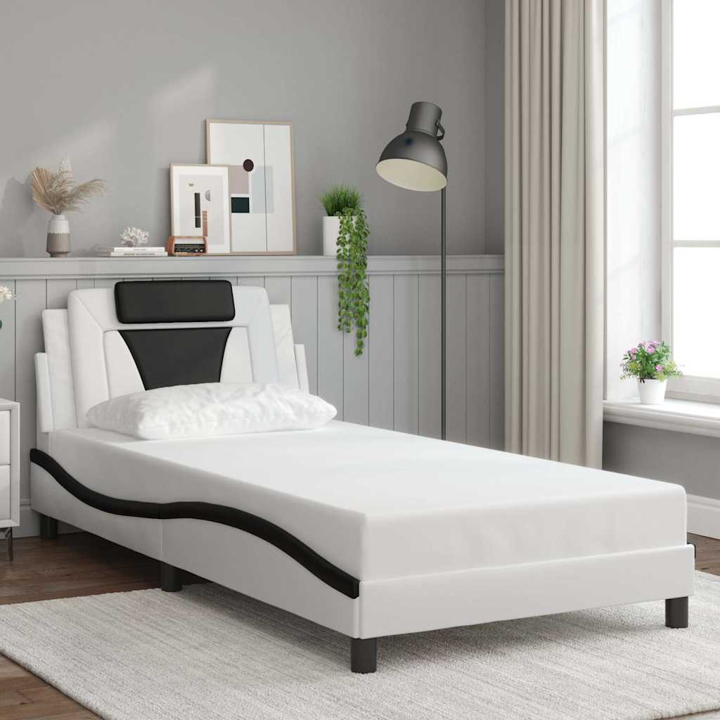 Estrutura de cama viana sem colchão 100x200 cm couro artificial