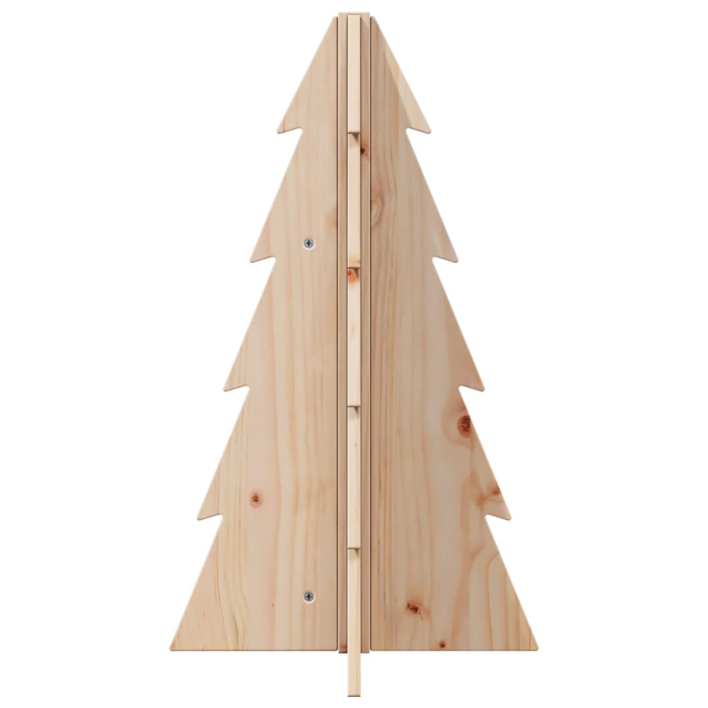 Árvore de natal decorativa 69,5 cm madeira de pinho maciça