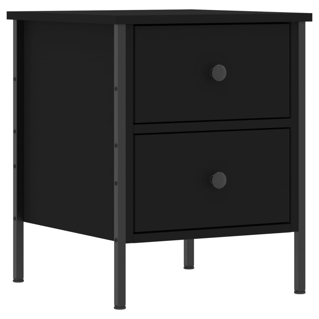Mesa de cabeceira 40x42x50 cm derivados de madeira preto