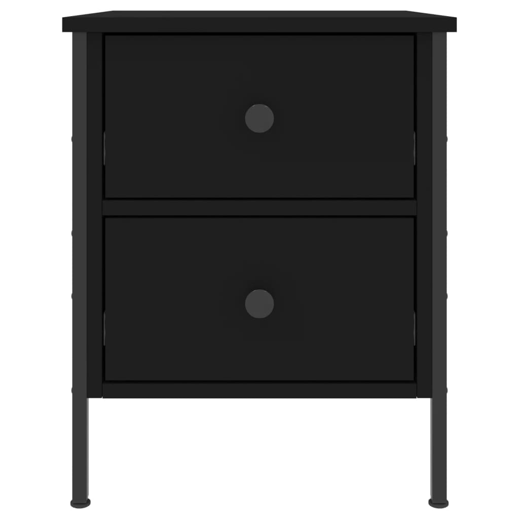 Mesa de cabeceira 40x42x50 cm derivados de madeira preto