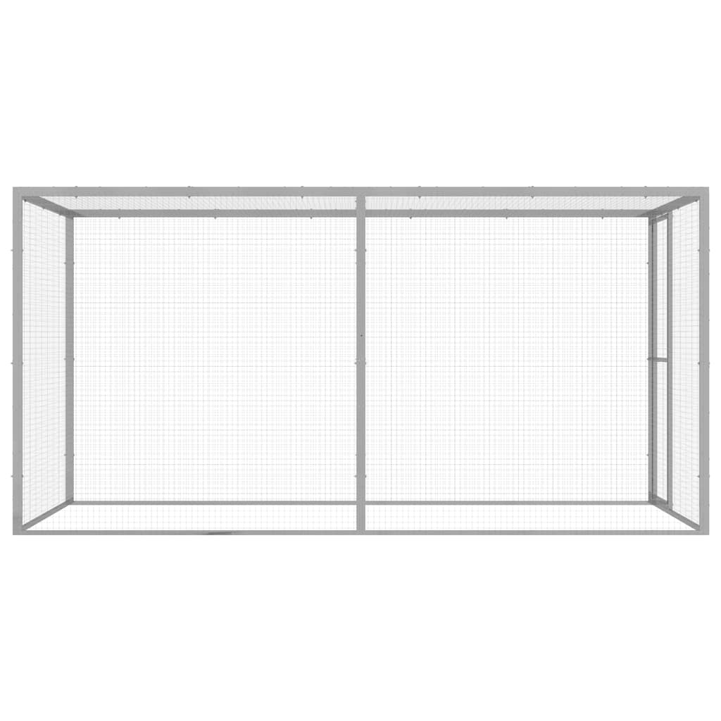 Jaula para gatos 3x1,5x1,5 m aço galvanizado