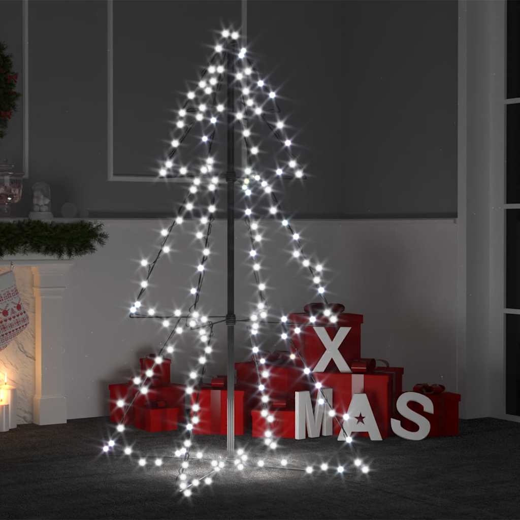 Árvore de natal em cone 160 leds 78x120 cm interior e exterior