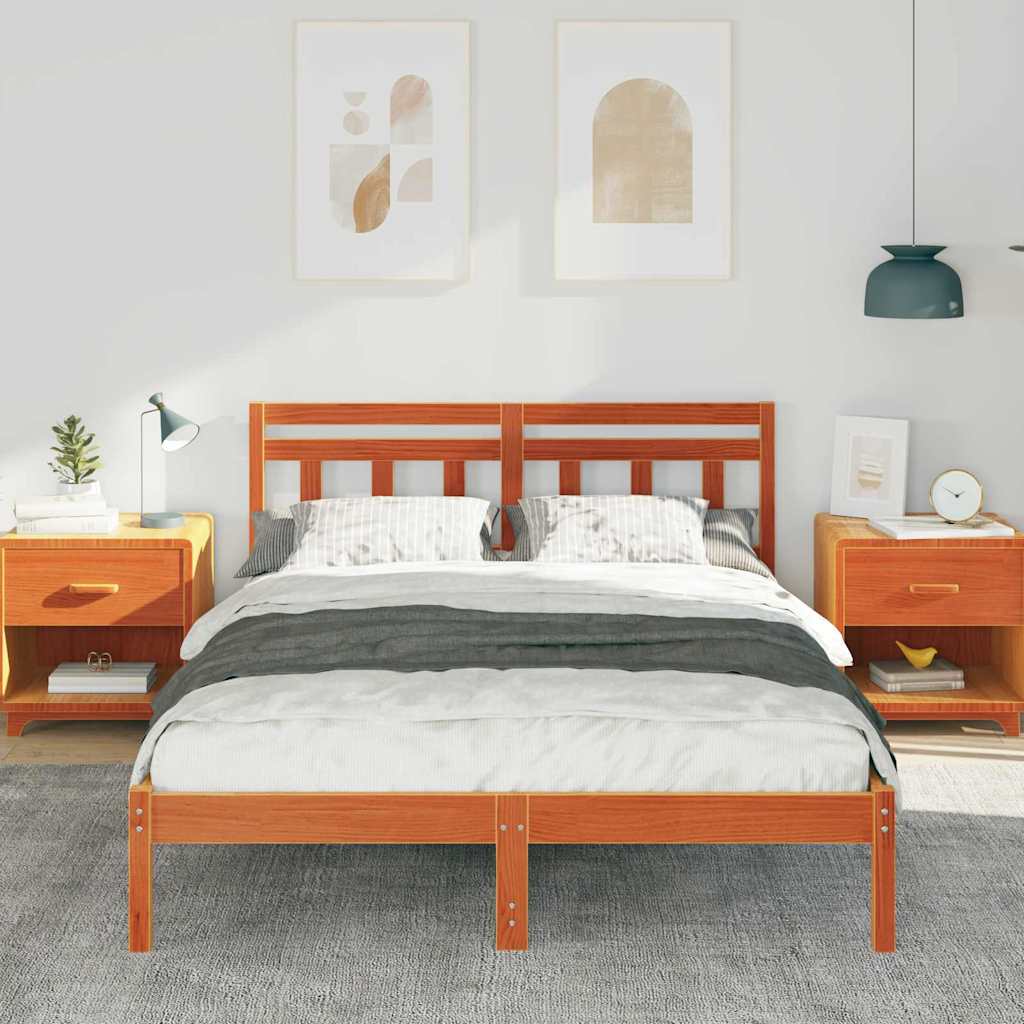 Estrutura da cama castanho 120 x 200 cm