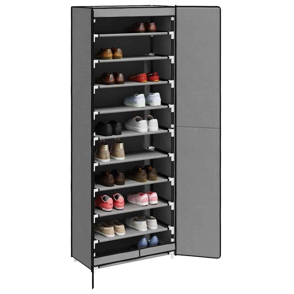 Sapateira 60x30x166 cm tecido cinzento