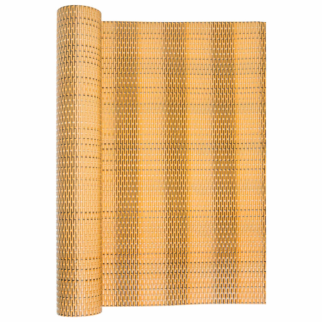 Tela de varanda 1000x90 cm vime PE castanho-claro