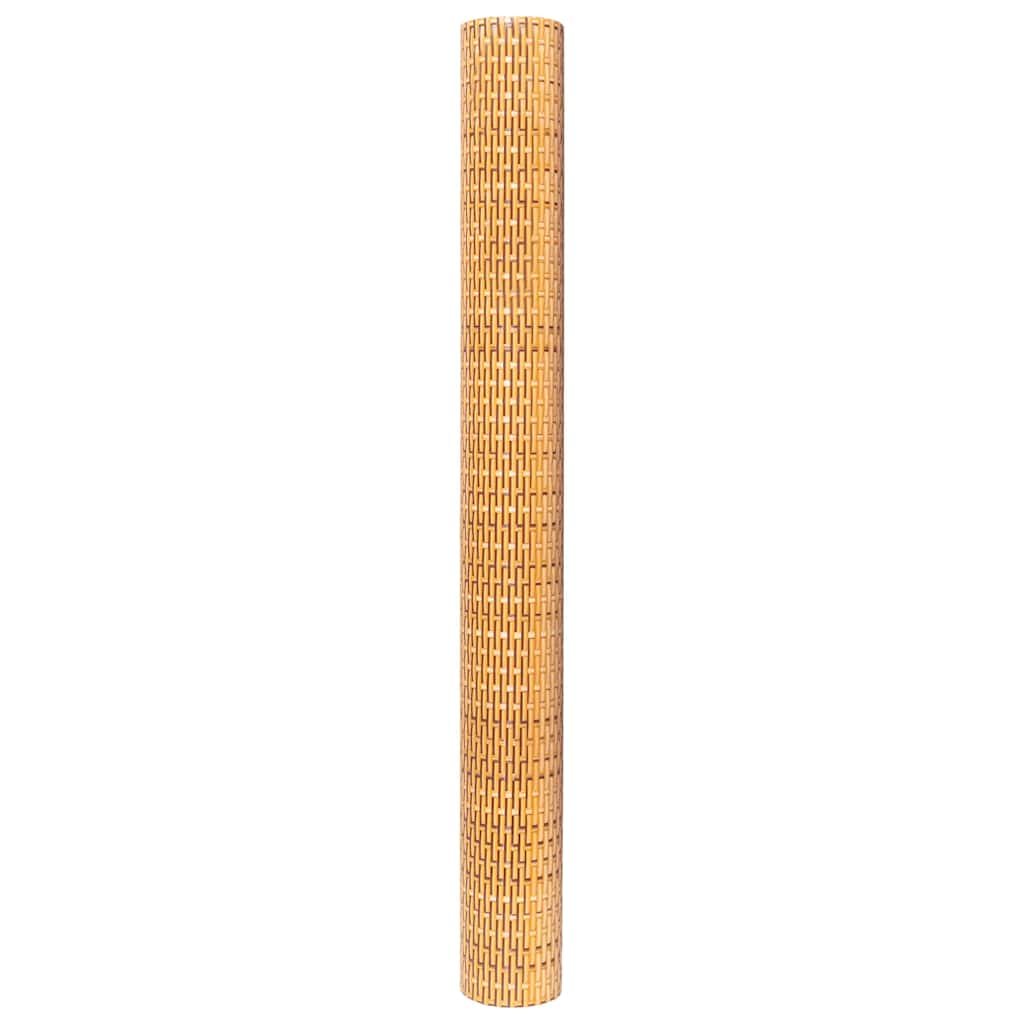 Tela de varanda 1000x90 cm vime PE castanho-claro