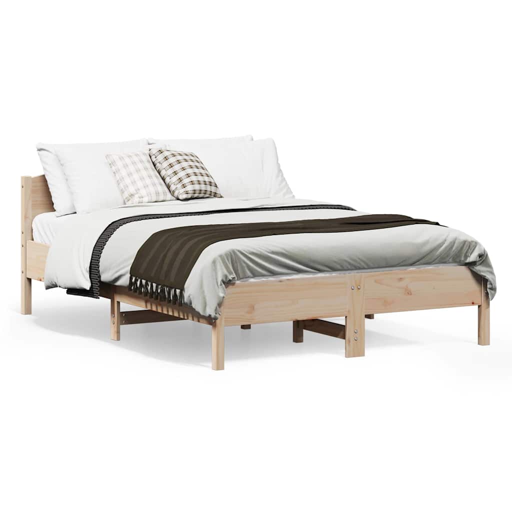 Cama sem colchão 135x190 cm madeira de pinho maciça