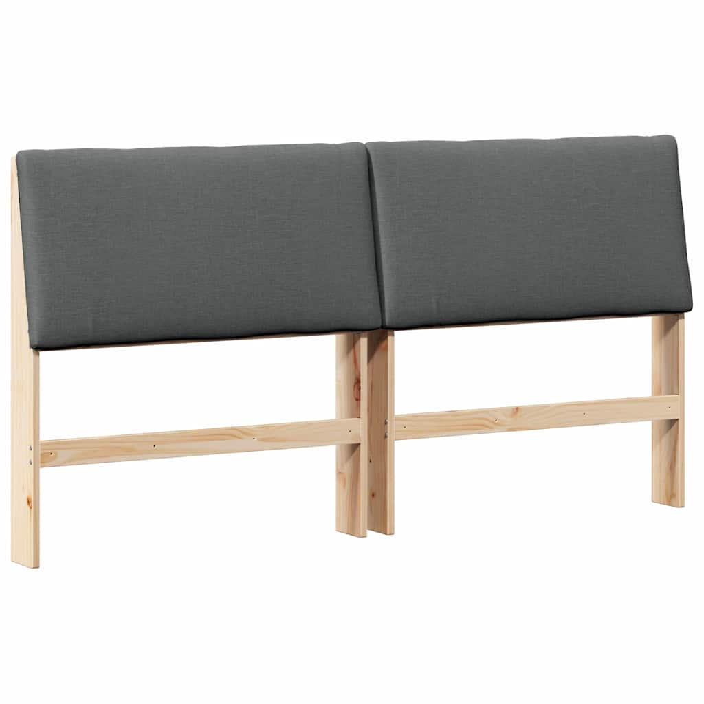 Cabeceira estofada cinza escuro 200 cm