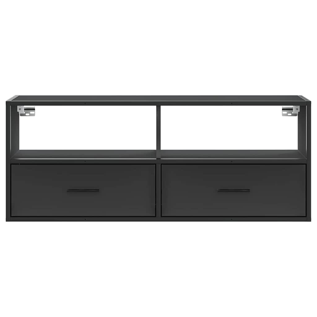 Móvel para TV 100x31x39,5 cm derivados de madeira/metal preto