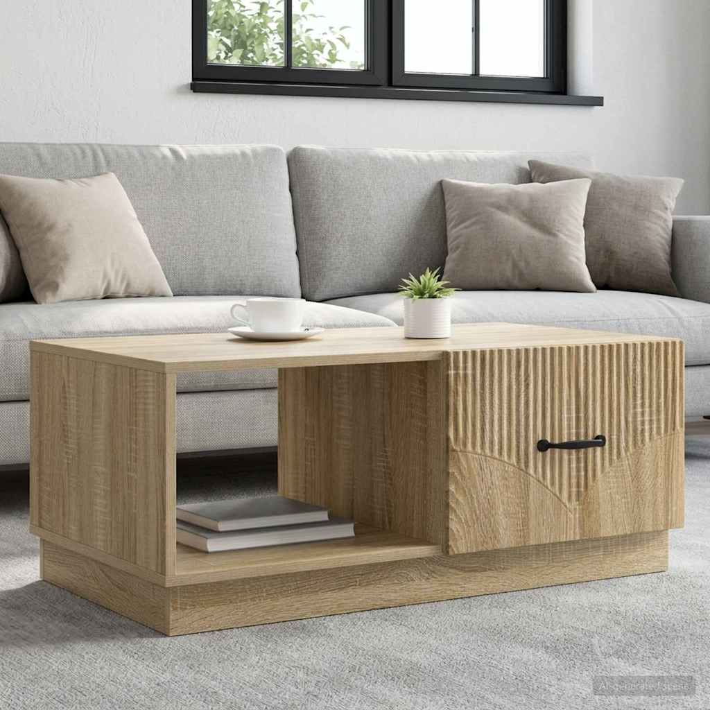 Mesa de centro carvalho sonoma 90 x 50 x 37 cm