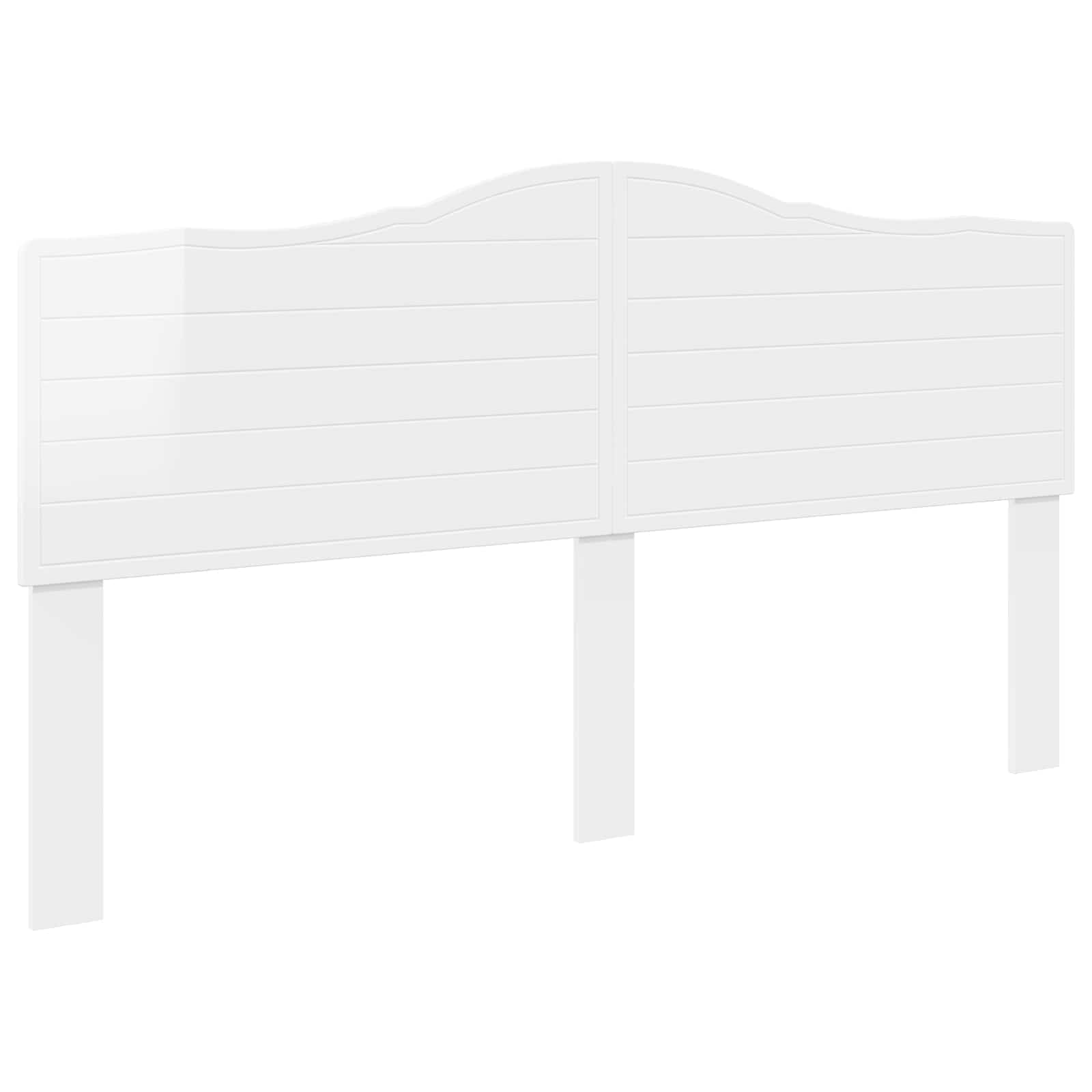 Cabeceira branco brilhante derivados de madeira