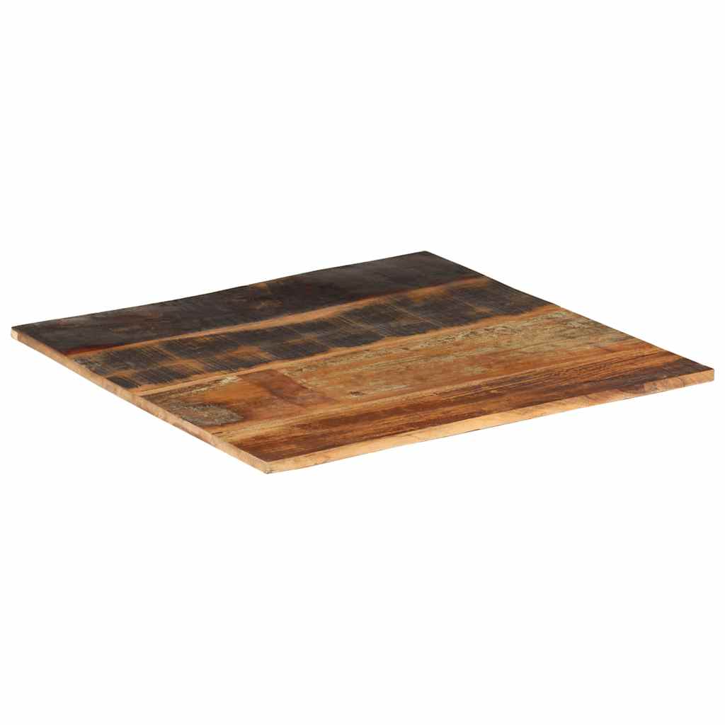 Tampo mesa quadrado 70x70cm 15-16mm madeira recuperada maciça