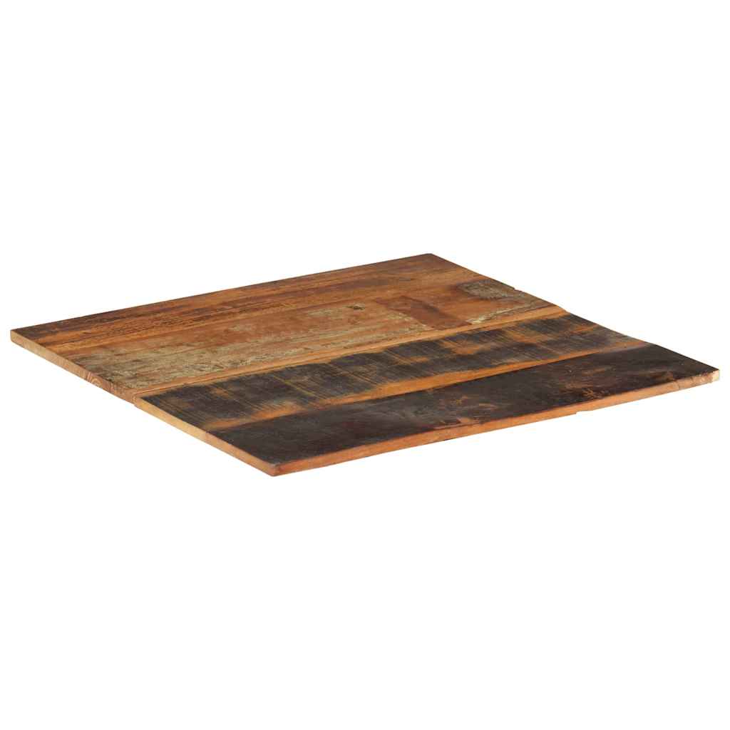 Tampo mesa quadrado 70x70cm 15-16mm madeira recuperada maciça