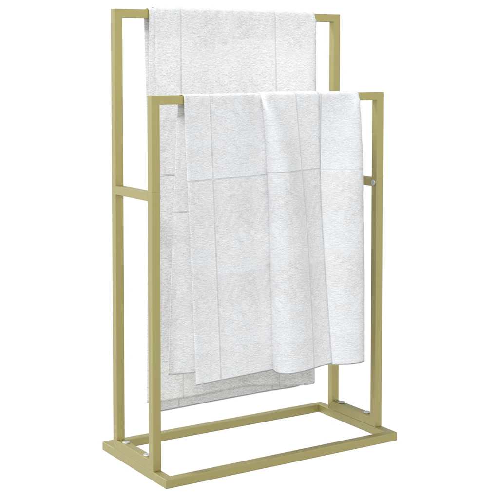 Toalheiro de pé 48x24x78,5 cm ferro dourado