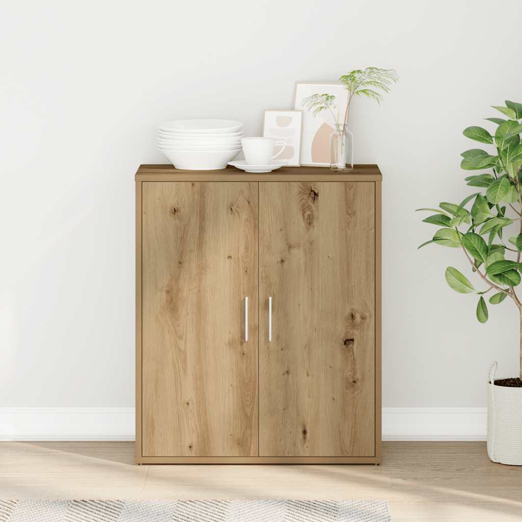 Aparador artisan oak 60x31x70 cm em madeira engenheirada