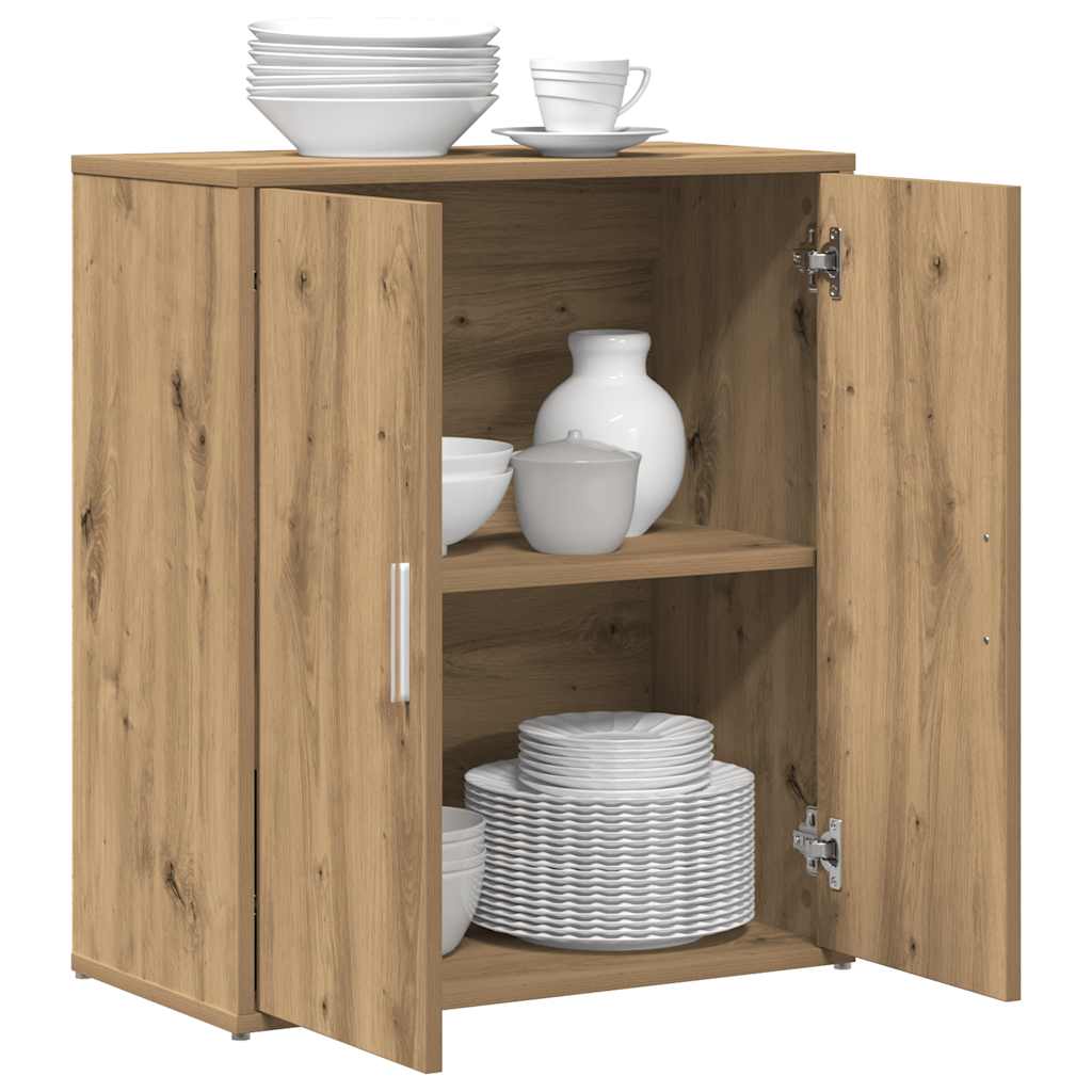 Aparador artisan oak 60x31x70 cm em madeira engenheirada