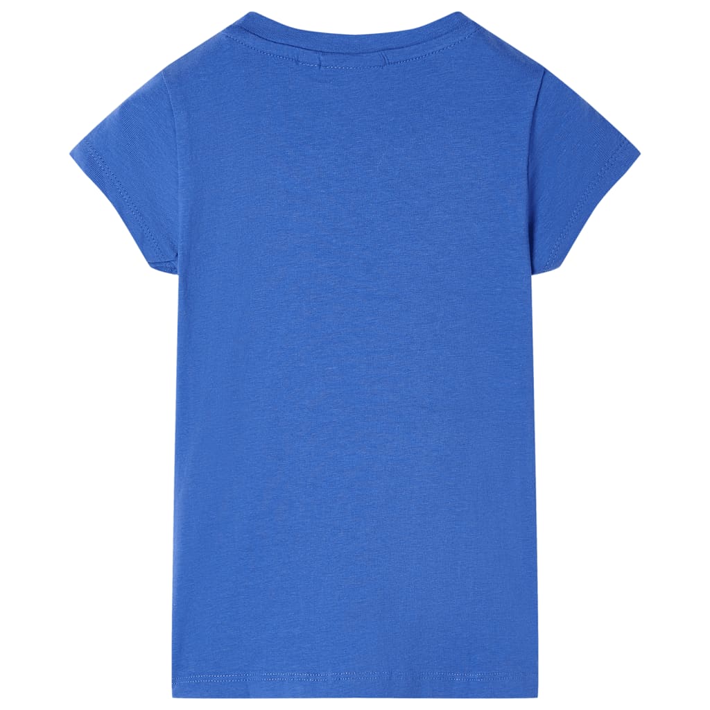 T-shirt para criança azul-cobalto 104