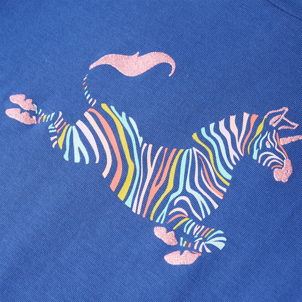 T-shirt para criança azul-cobalto 104
