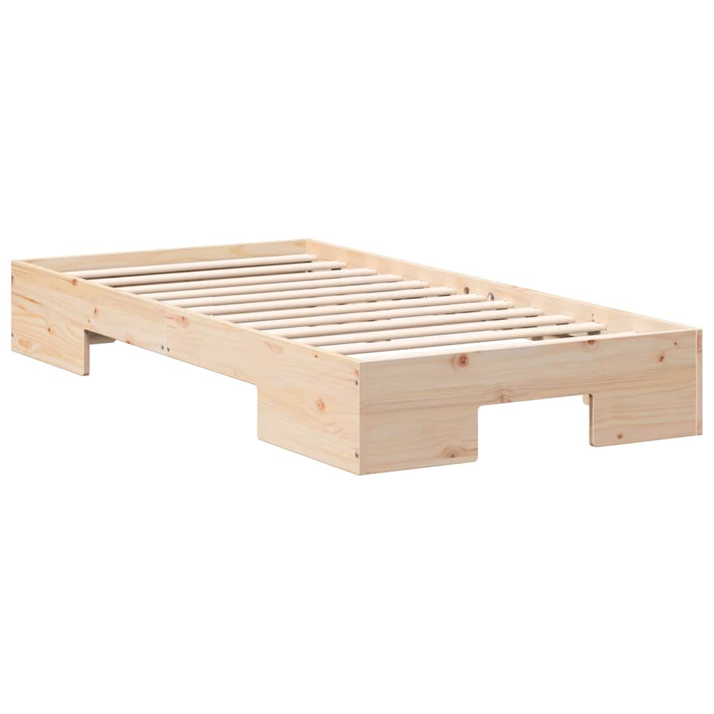 Estrutura da cama castanho 100 x 200 cm