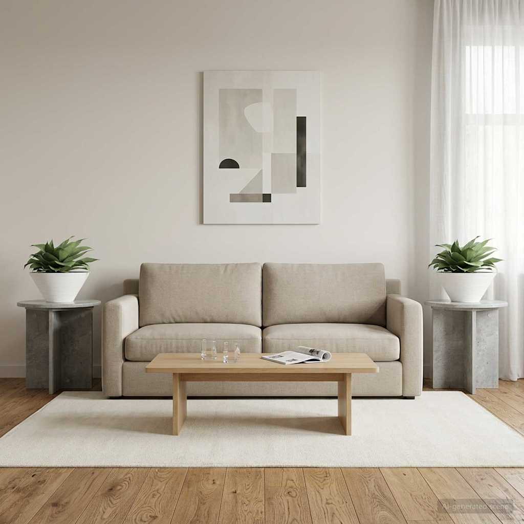 Suporte para plantas 2 unid. cinzento cimento 40 x 40 x 40 cm