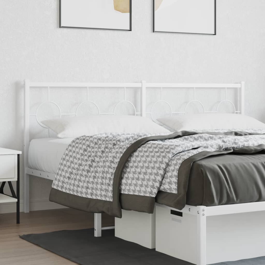 Cabeceira de substituição 180 cm metal branco