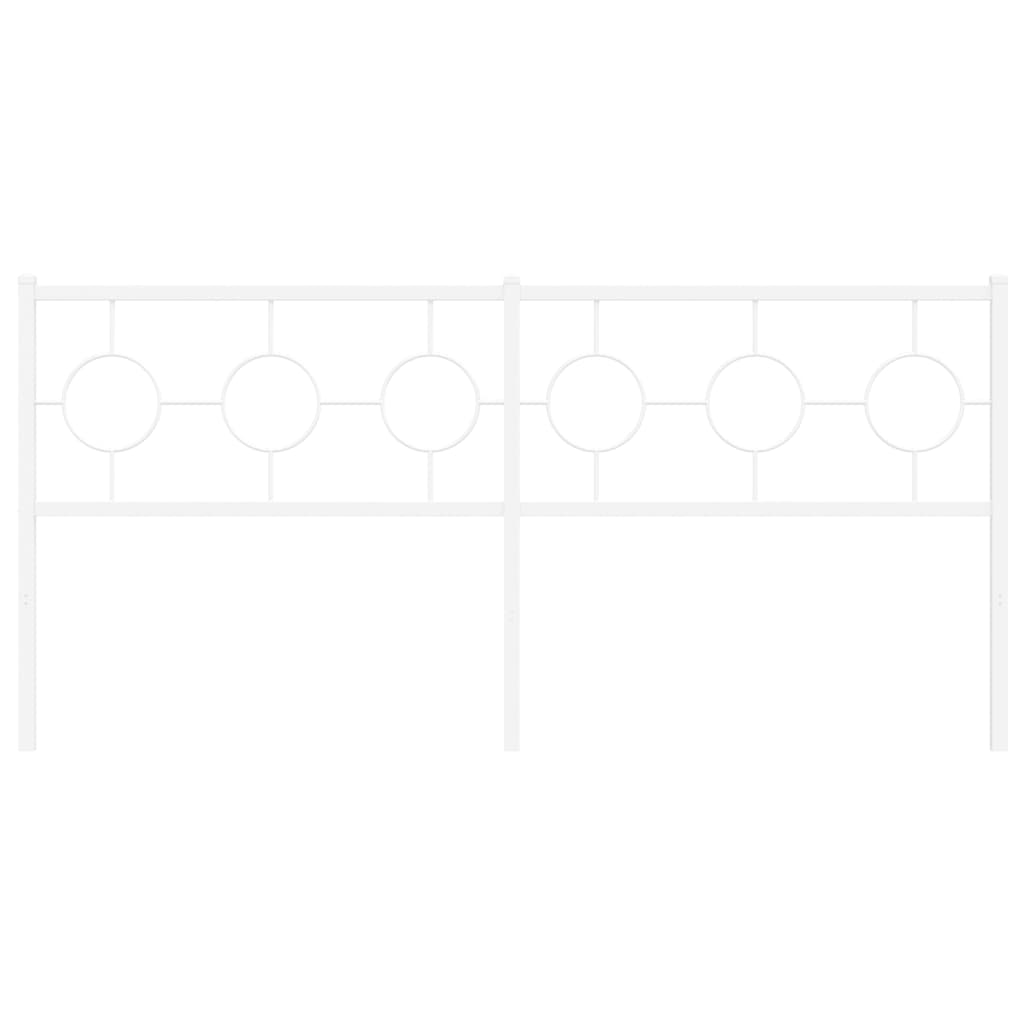 Cabeceira de substituição 180 cm metal branco