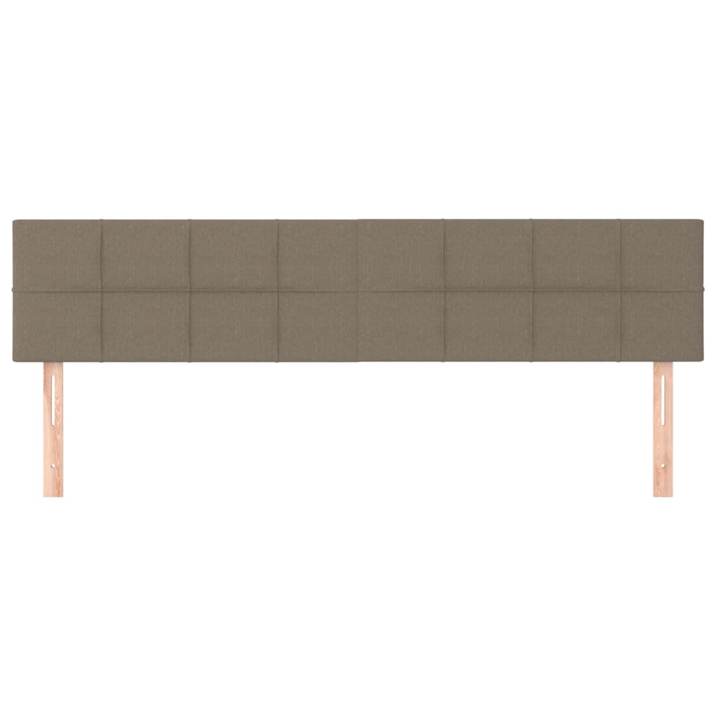 Cabeceiras cinzento-acastanhado 160x5x78/88 cm tecido