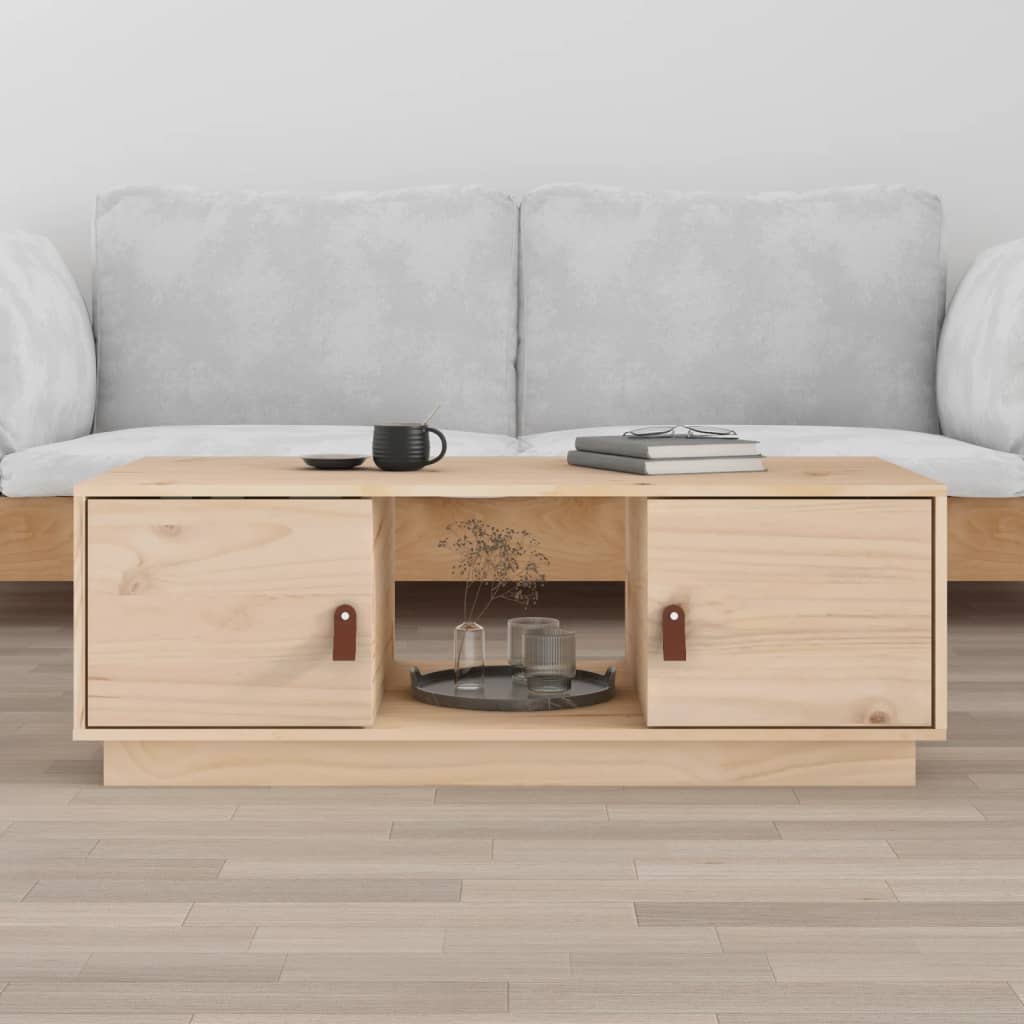Mesa de centro 100x50x35 cm pinho maciço
