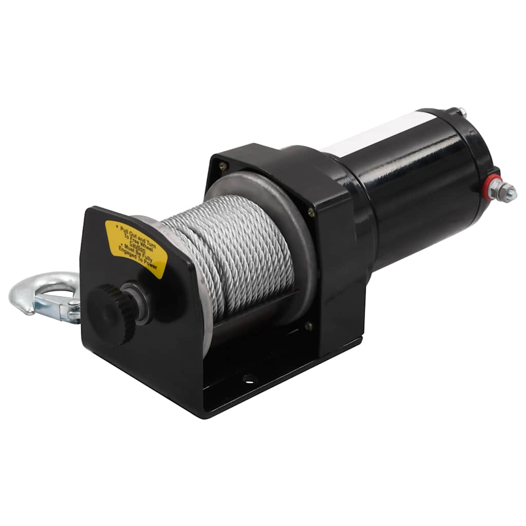 Guincho de cabo bloco de polia 12v com sem fio controle e placa 1360kg