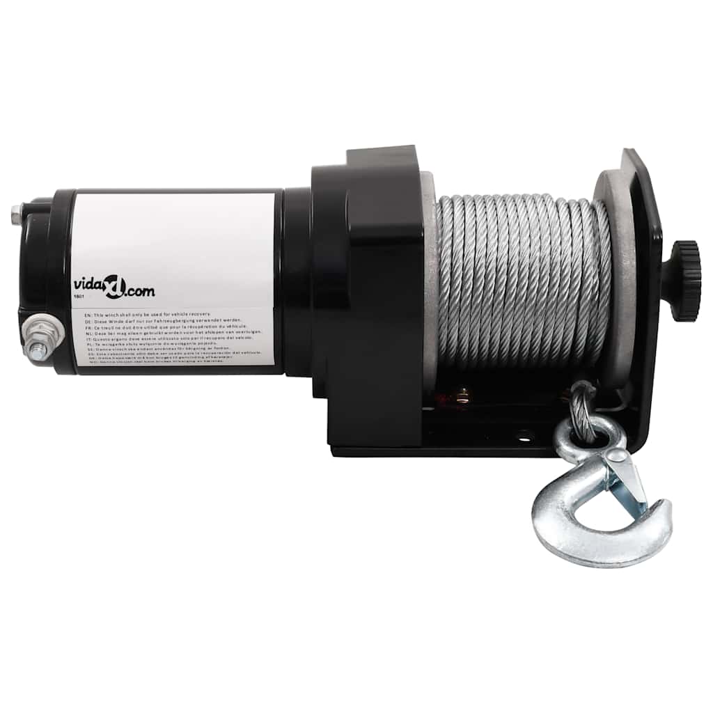 Guincho de cabo bloco de polia 12v com sem fio controle e placa 1360kg