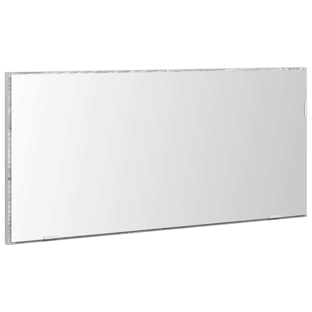 Espelho cinza alto sonoma 80 x 37 cm vidro e madeira engenharia