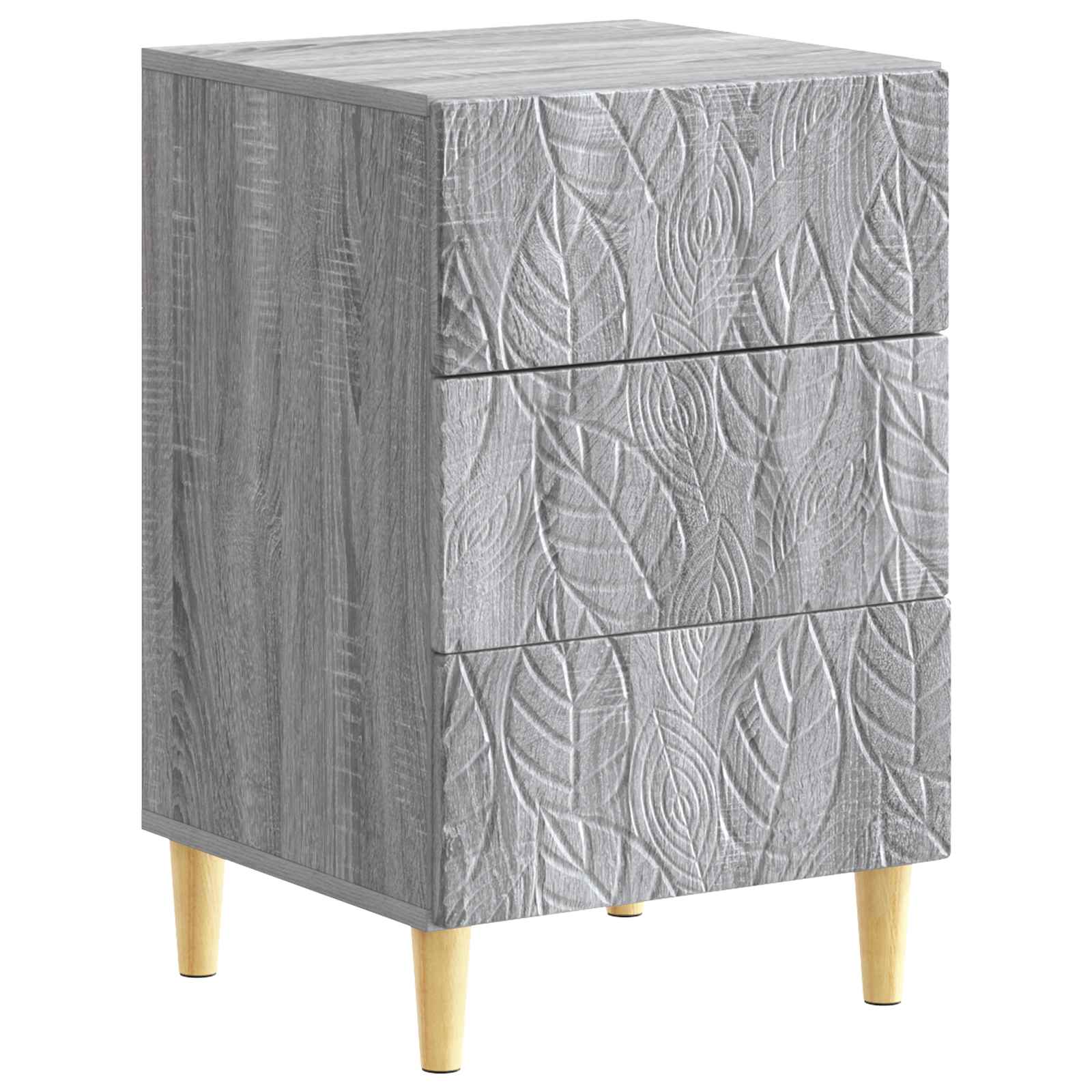 Mesa-de-cabeceira sonoma cinzento 43 x 39,5 x 66,5 cm