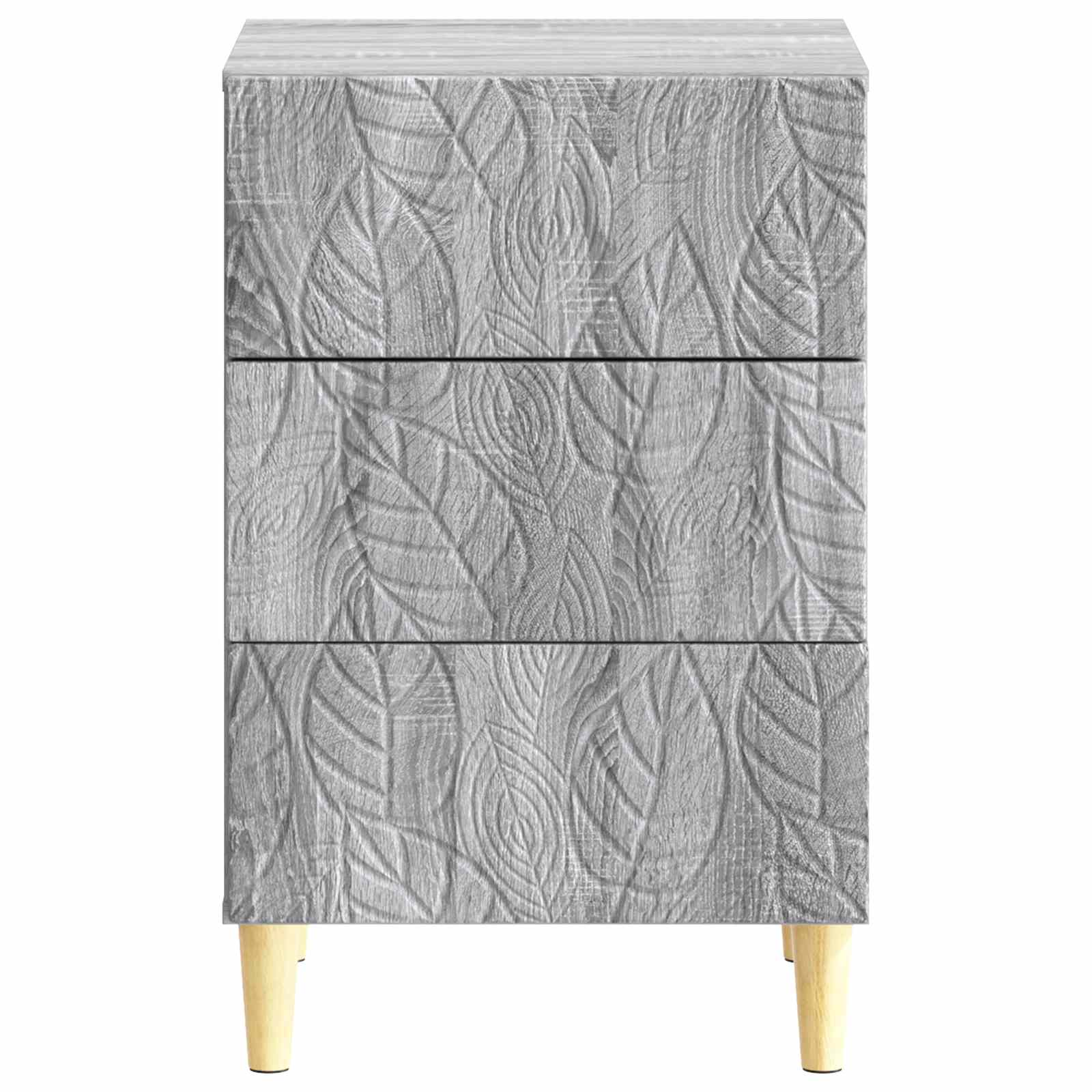 Mesa-de-cabeceira sonoma cinzento 43 x 39,5 x 66,5 cm