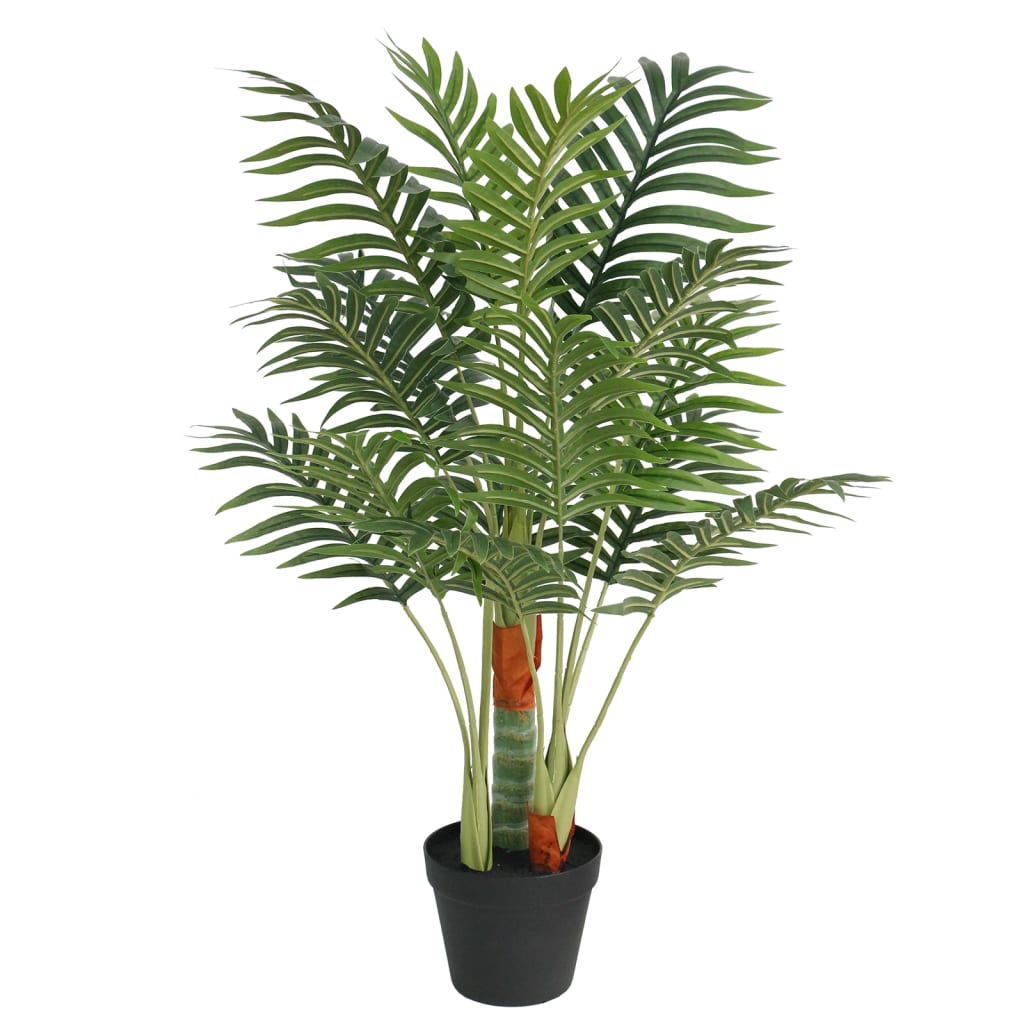 Palmeira artificial com 3 troncos 85 cm PP verde