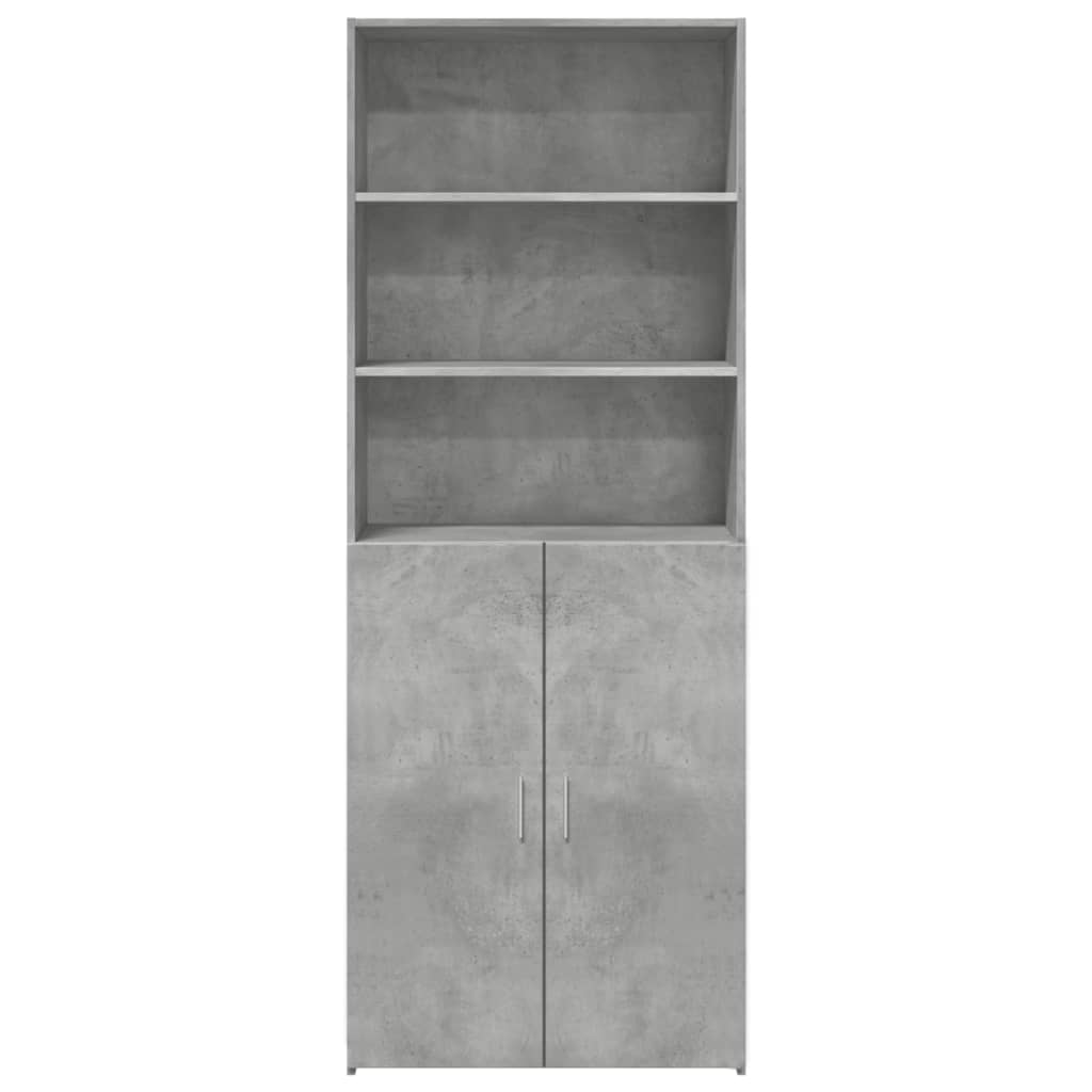 Armário alto 70x42,5x185 cm derivados madeira cinzento cimento