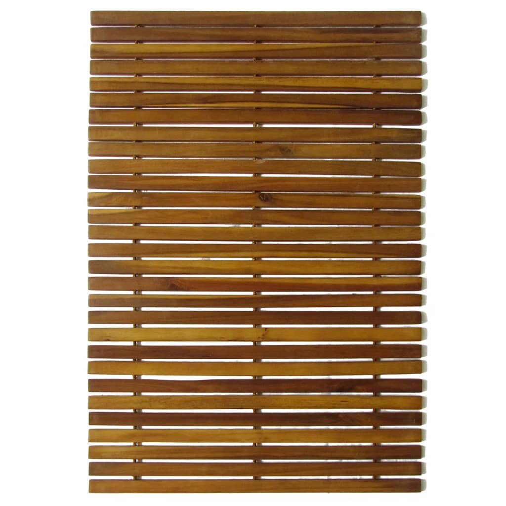 3 Pcs tapetes de banho de acácia 80 x 50 cm