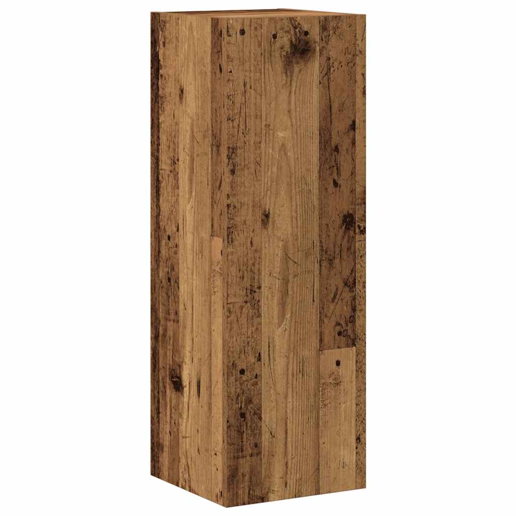 Armários de TV montados na parede 4 pcs madeira velha