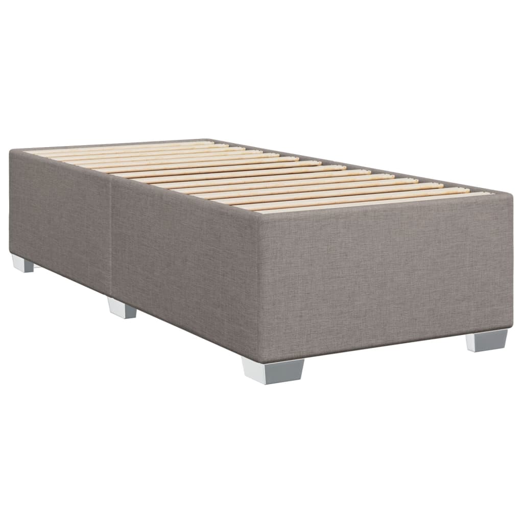 Estrutura cama sem colchão 100x200 cm tecido cinza-acastanhado