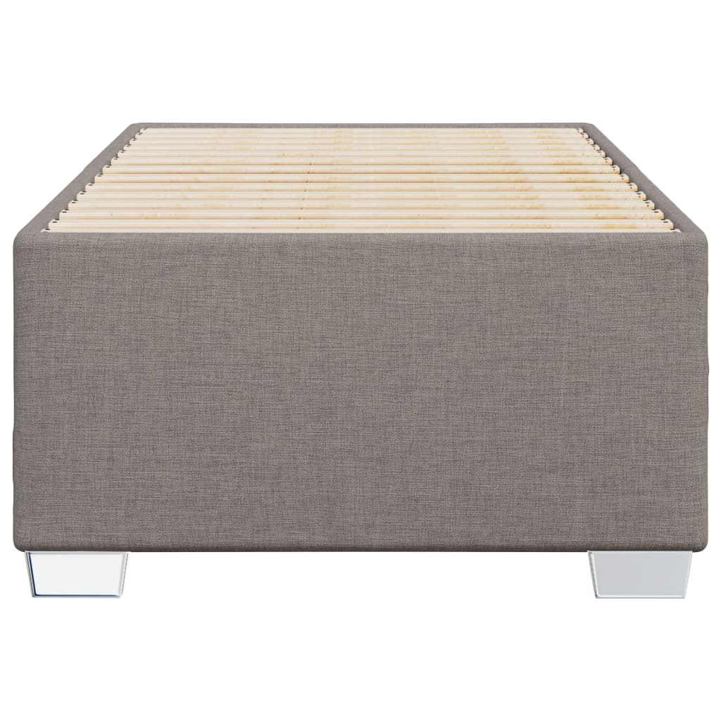Estrutura cama sem colchão 100x200 cm tecido cinza-acastanhado