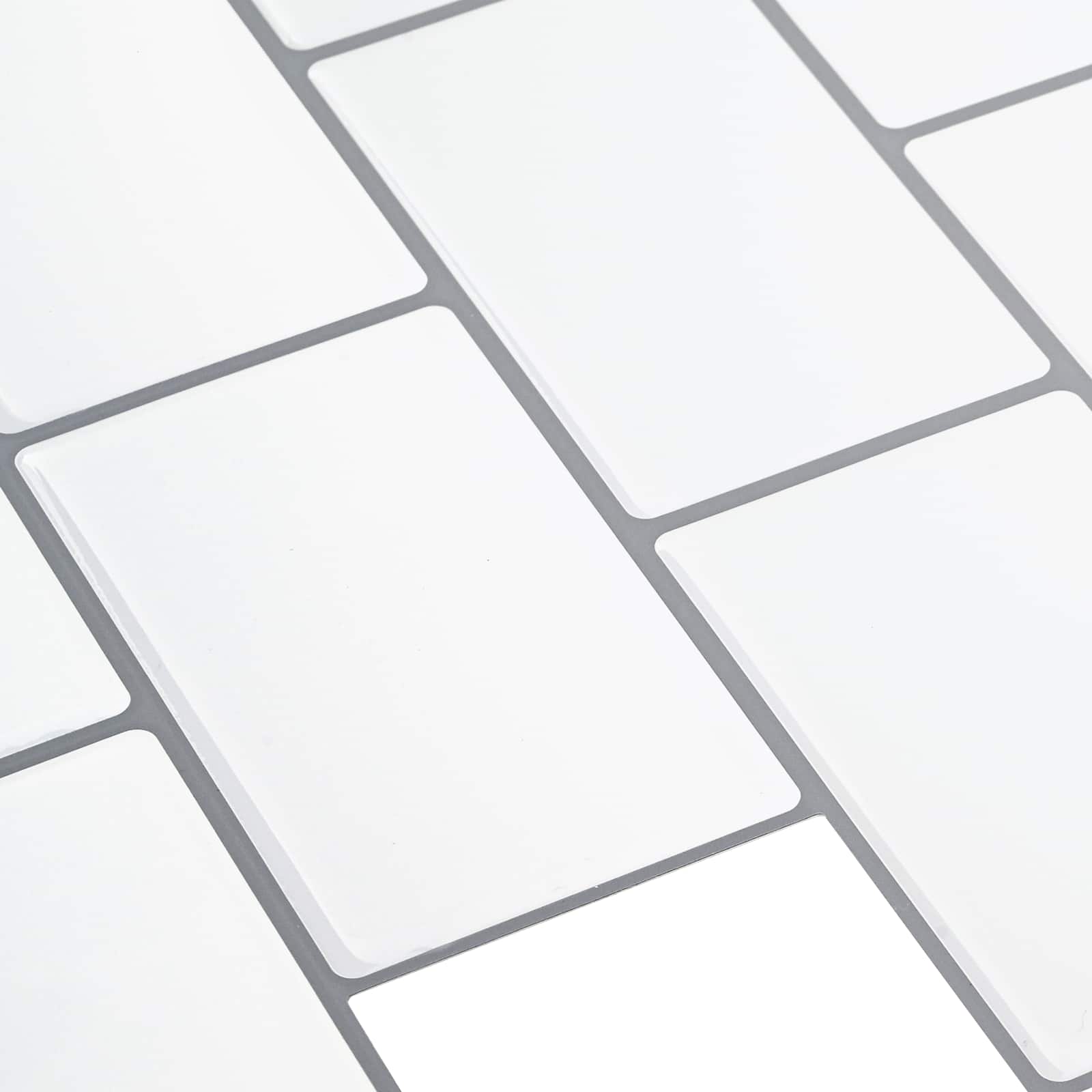 Azulejo subterrâneo 10 unid. branco e cinza 30 x 30 cm