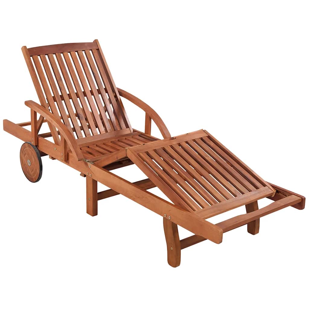 Espreguiçadeiras com mesa 2 pcs madeira acácia maciça