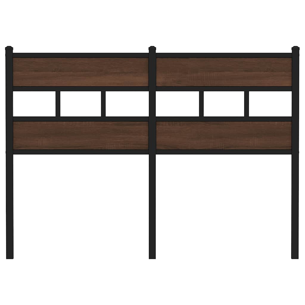 Cabeceira de substituição 120cm derivados madeira/aço carvalho castanho