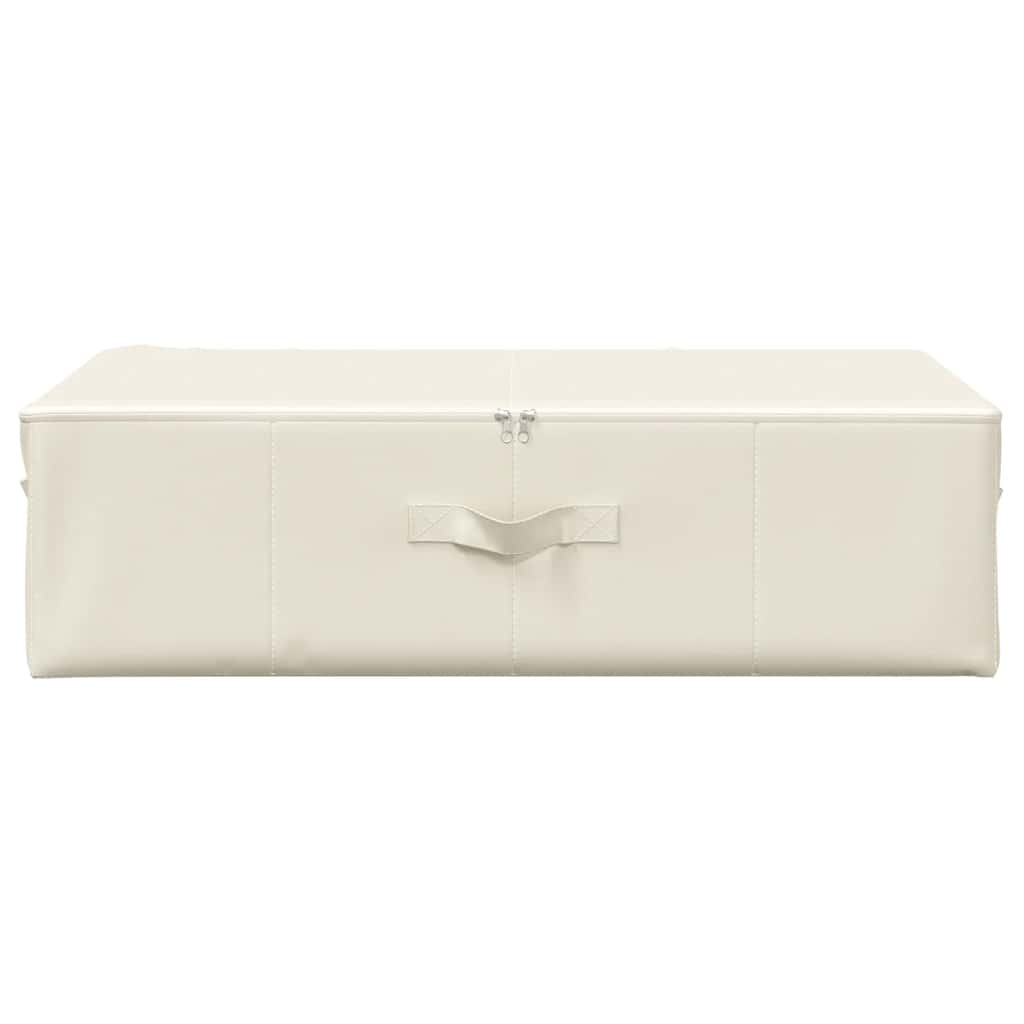Caixas de arrumação 2 pcs tecido 70x40x18 cm cor creme