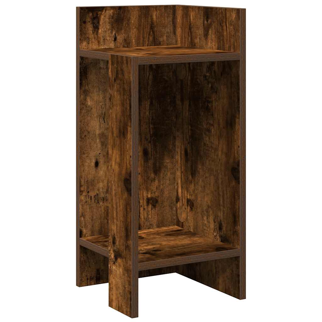 Mesas laterais 2 pcs prateleira 110x50x103 cm carvalho fumado