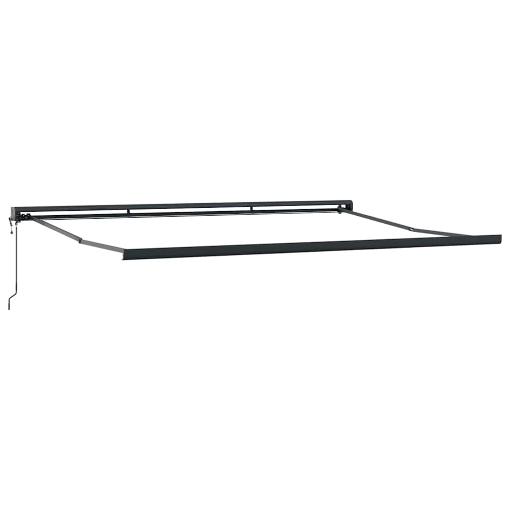 Toldo retrátil vermelho e branco 400 × 300 cm tecido e metal