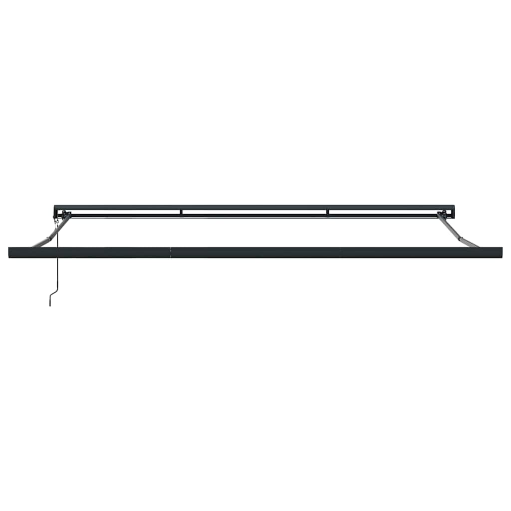 Toldo retrátil vermelho e branco 400 × 300 cm tecido e metal