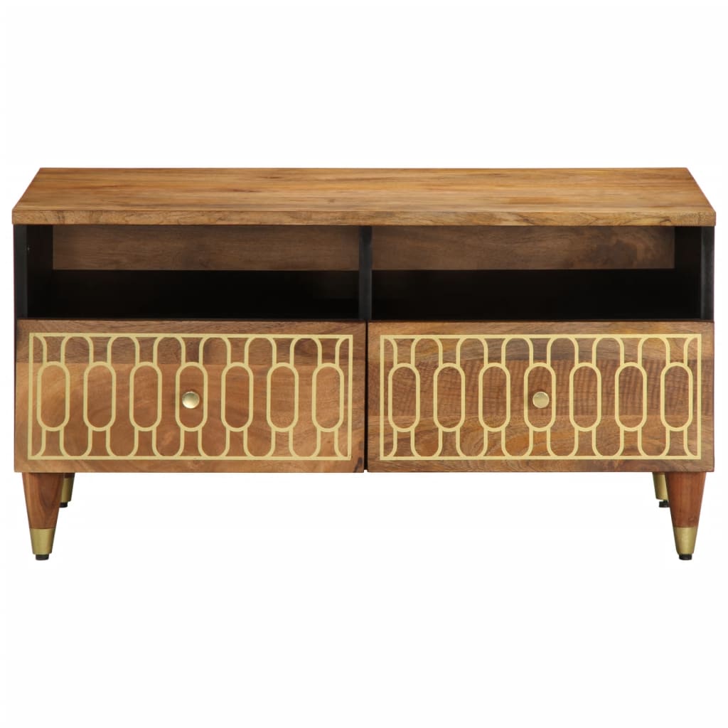 Mesa de centro 80x54x40 cm madeira de mangueira maciça