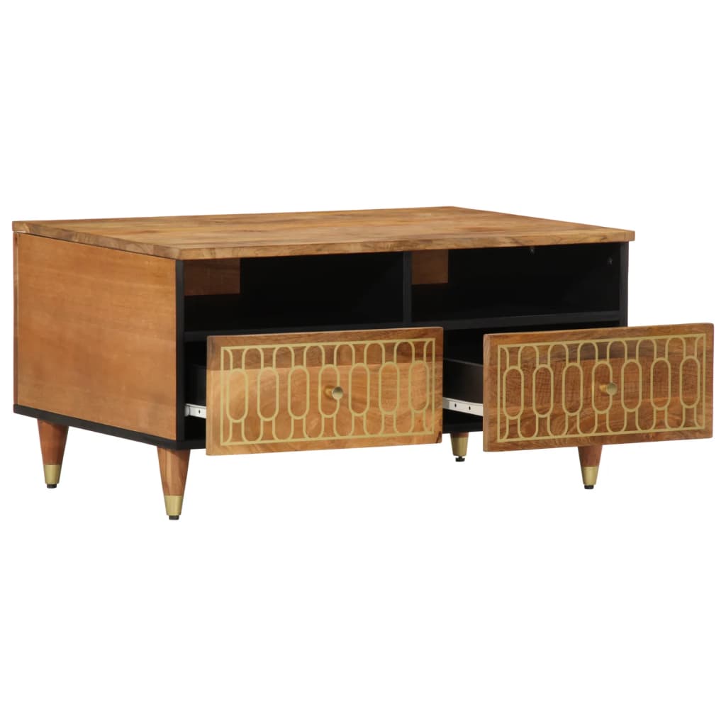 Mesa de centro 80x54x40 cm madeira de mangueira maciça